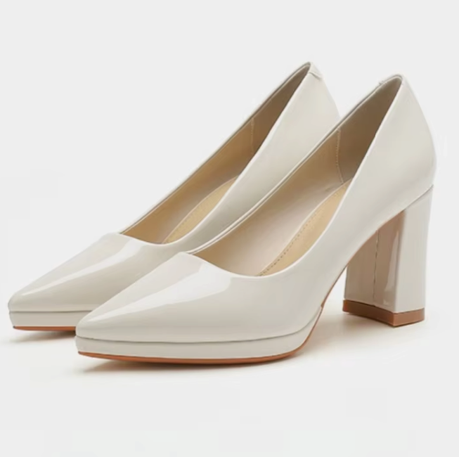 Elegant White Formal Heels